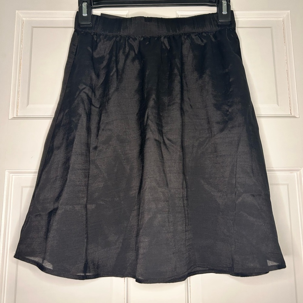 Banana Republic Black Knee-Length A-Line Skirt